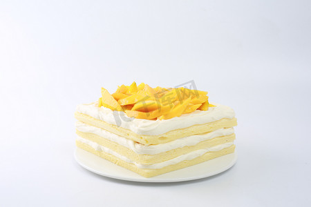 蛋糕夹心芒果糕点精致甜品蛋糕店烘焙生日多层