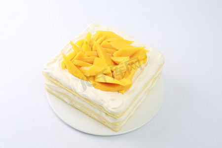 蛋糕夹心生日多层芒果糕点精致甜品蛋糕店烘焙