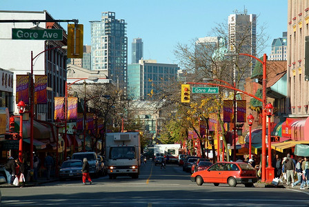 英摄影照片_加拿大不列颠哥伦比亚省温哥华的唐人街。