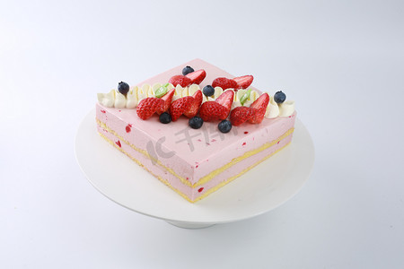 草莓蛋糕糕点生日慕致甜品蛋糕店烘焙鲜果奶油夹心多层