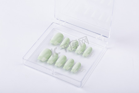 白底图纯色漂亮美丽穿戴甲美甲甲片指甲指甲