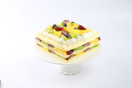 蛋糕多层糕点生日精致甜品烘焙夹心鲜果芒果猕猴桃