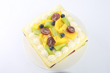 蛋糕多层糕点生日精致甜品烘焙鲜果夹心芒果猕猴桃