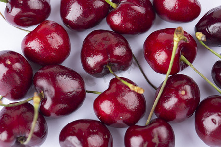 白底图水果健康新鲜红色甜蜜车厘子进口蔬果樱桃