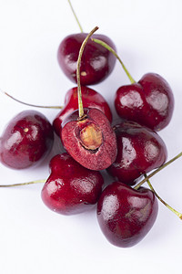 进口蔬果新鲜红色白底图水果健康甜蜜车厘子樱桃