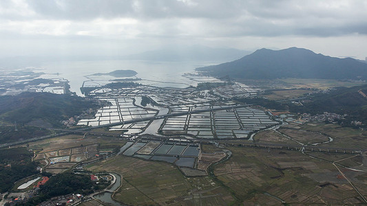 农作物种植摄影照片_航拍农产品种植基地