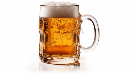 酒吧酒杯摄影照片_黄色啤酒饮品透明杯静物摄影图