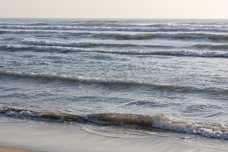 海景海滩浪花波浪沙滩