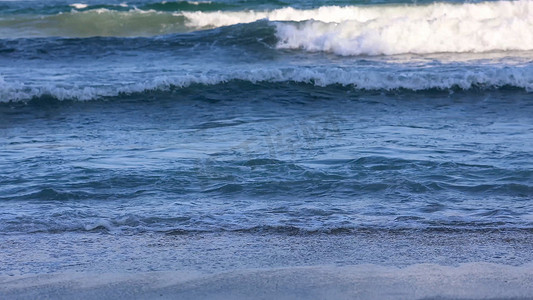 海景海滩浪花波浪沙滩