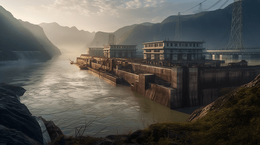 宜昌三峡大坝摄影图