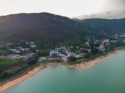 广州日落摄影照片_广州郊区的湖泊美景