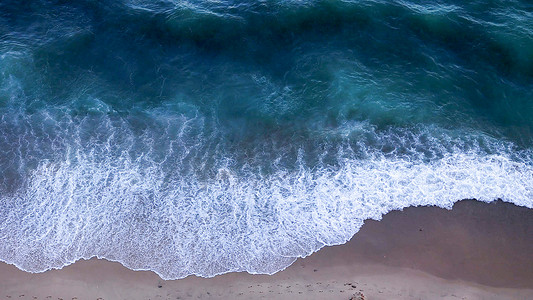 海滩大海沙滩浪花