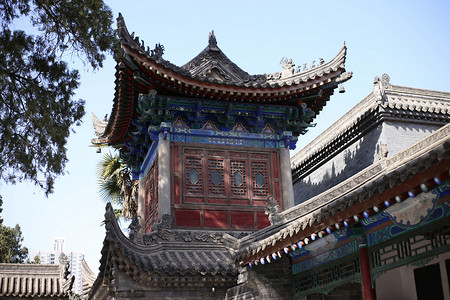 配图古建筑白天鸡鸣阁室外建筑拍摄摄影图配图洛阳早上白马寺建筑房屋