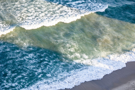 海景海滩浪花波浪沙滩