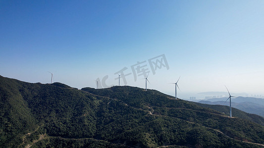 新能源风电摄影照片_风电风能风车新能源