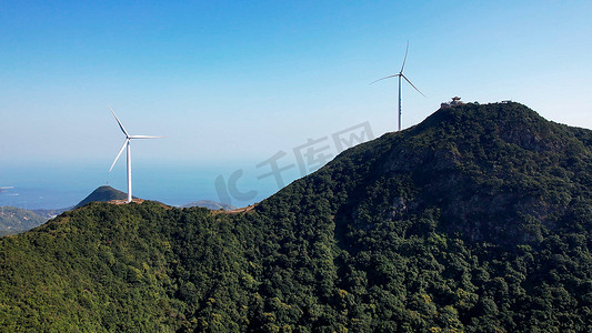风车文本框摄影照片_风电风能风车新能源