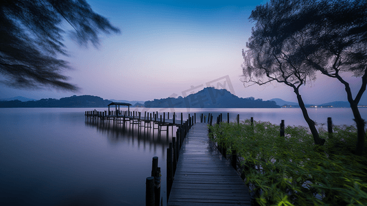 杭州西湖风景摄影图