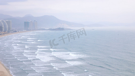 波涛汹涌的海浪海水浪花