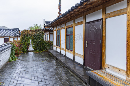 中国朝鲜族百年部落雨天景观18