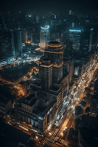 北京中央电视塔夜景