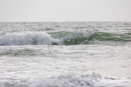 海景海滩浪花波浪沙滩