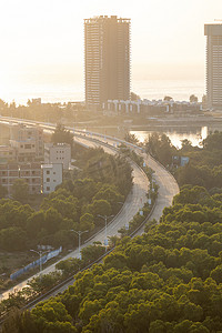 海边港湾大桥惠州双月湾