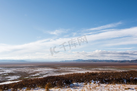 长征运载火箭摄影照片_四川藏族甘孜州红原平原风景