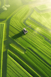 无人机表白摄影照片_无人机航拍智慧农业生产