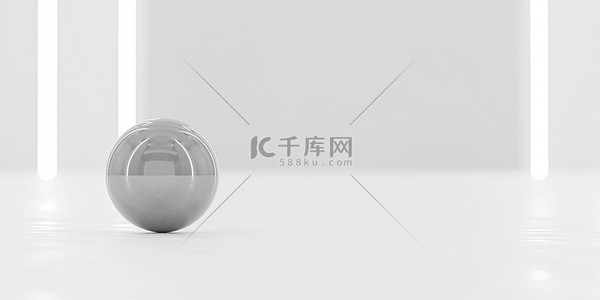 球镜背景图片_金属球抽象球面反射镜在明亮的工业建筑中的应用