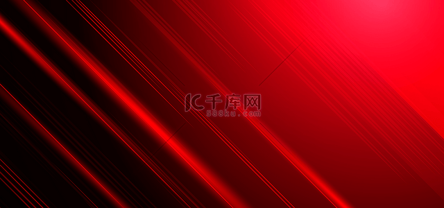 科技商务渐变光效几何光线抽象简单红色背景