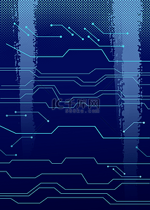 蓝色科技感电脑背景图片_蓝色科技感线条背景
