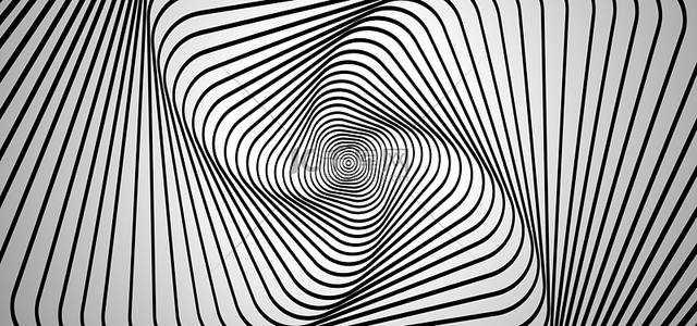 纹路黑色背景背景图片_错觉线条螺旋纹路抽象背景