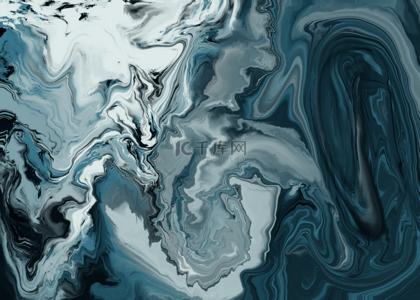 流体抽象灰蓝色纹理背景