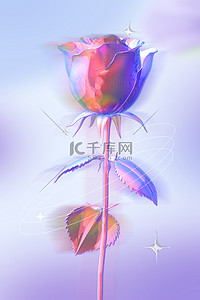 情人节背景图片_情人节背景紫色玫瑰