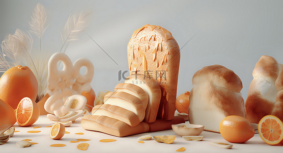 面包可口美味立体建模