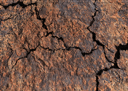 地面干裂背景图片_3d棕色硬土地面干裂