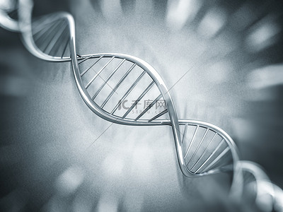 基因蛋白背景图片_数码插画的 Dna 模型。3d 渲染