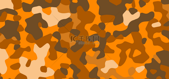 战争军事背景图片_狩猎伪装抽象风格橙色背景
