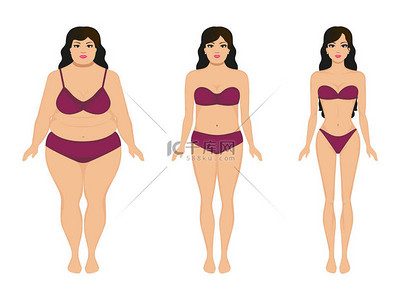 女性减肥背景图片_减肥，脂肪苗条的女孩，女性减肥的女人