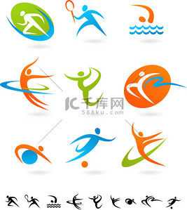 icon线上背景图片_体育图标集合-2