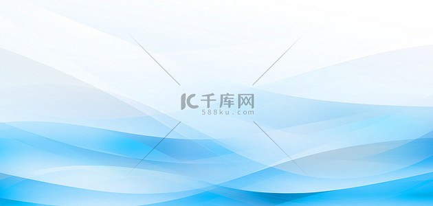 简约水纹曲线蓝色大气梦幻商务科技海报背景