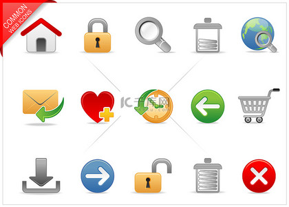 网页图标背景图片_通用的网页图标 1