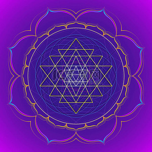 曼荼罗背景图片_曼荼罗神圣几何学它制作图案颜色