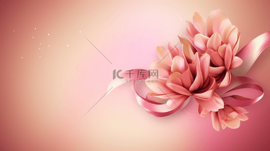 粉色植物唯美花朵背景