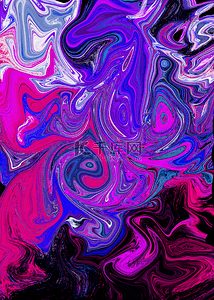 紫色喷溅背景图片_抽象流体背景