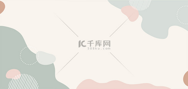 618手绘背景图片_简约几何线条手绘扁平活动海报背景