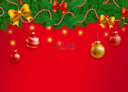 红色首背景图片_圣诞节节日红色背景