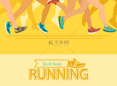 男子跑步背景图片_夏季运行马拉松 