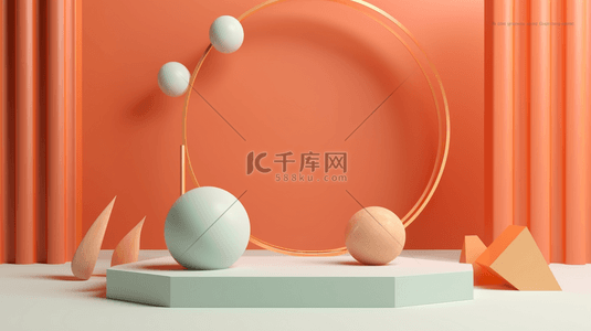 c4d渲染背景图片_c4d创意电商背景