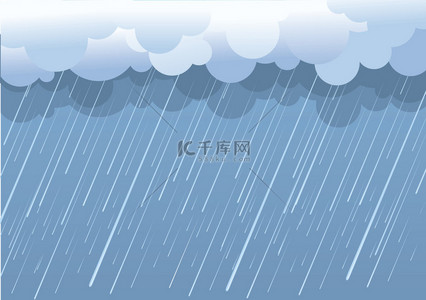 rain.vector 图像与湿天乌云
